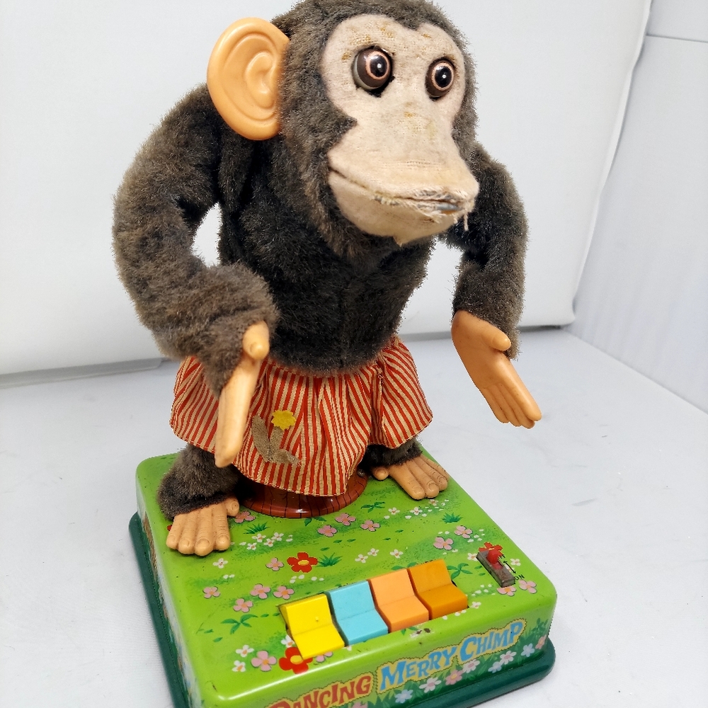 Vintage Dancing Merry Chimp
